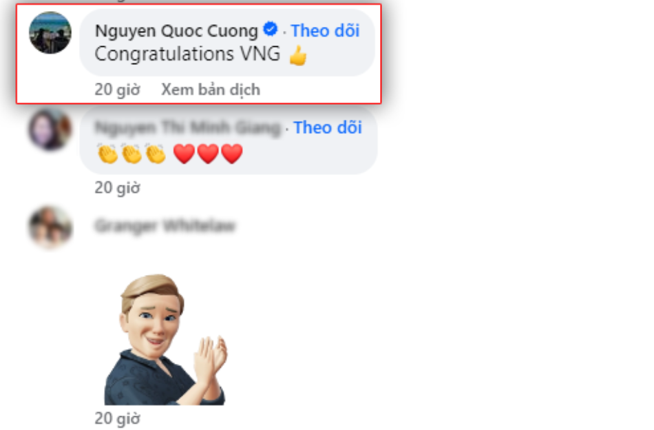Facebook Founder VNG Lê Hồng Minh 'có cập nhật mới'...