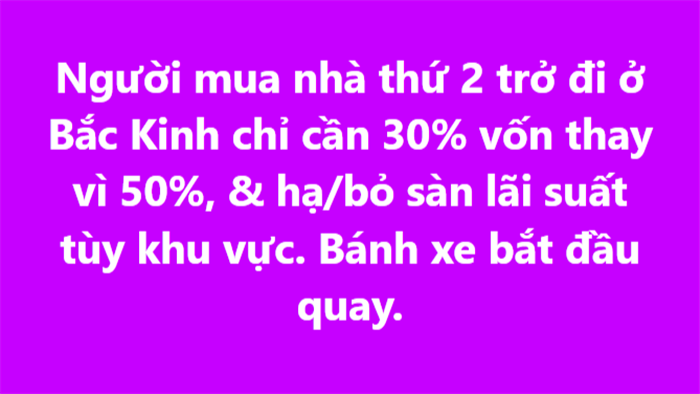 Ho Quoc Tuan - Người mua nhà thứ 2 trở đi ở Bắc Kinh chỉ... | Facebook